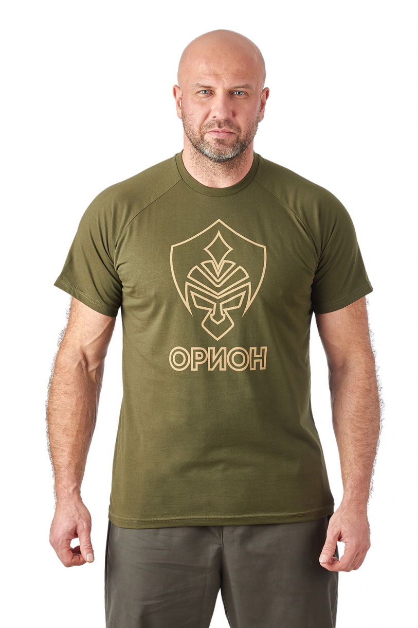 Футболка Орион Logo T-Shirt (Лого) (хлопок, хаки) OTS-02KH