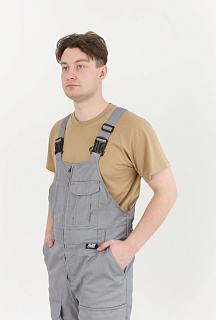 Антарес Костюм ИТР с полукомбинезоном NEW ENERGY (смесовая, серый/т.серый)