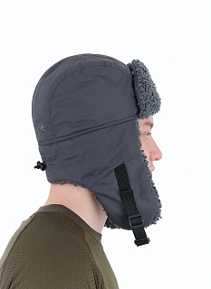 Камчатка шапка-ушанка GRAYLING, графит